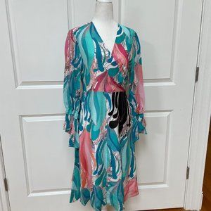 Silk Gianna Print Dress from KOBI HALPERIN